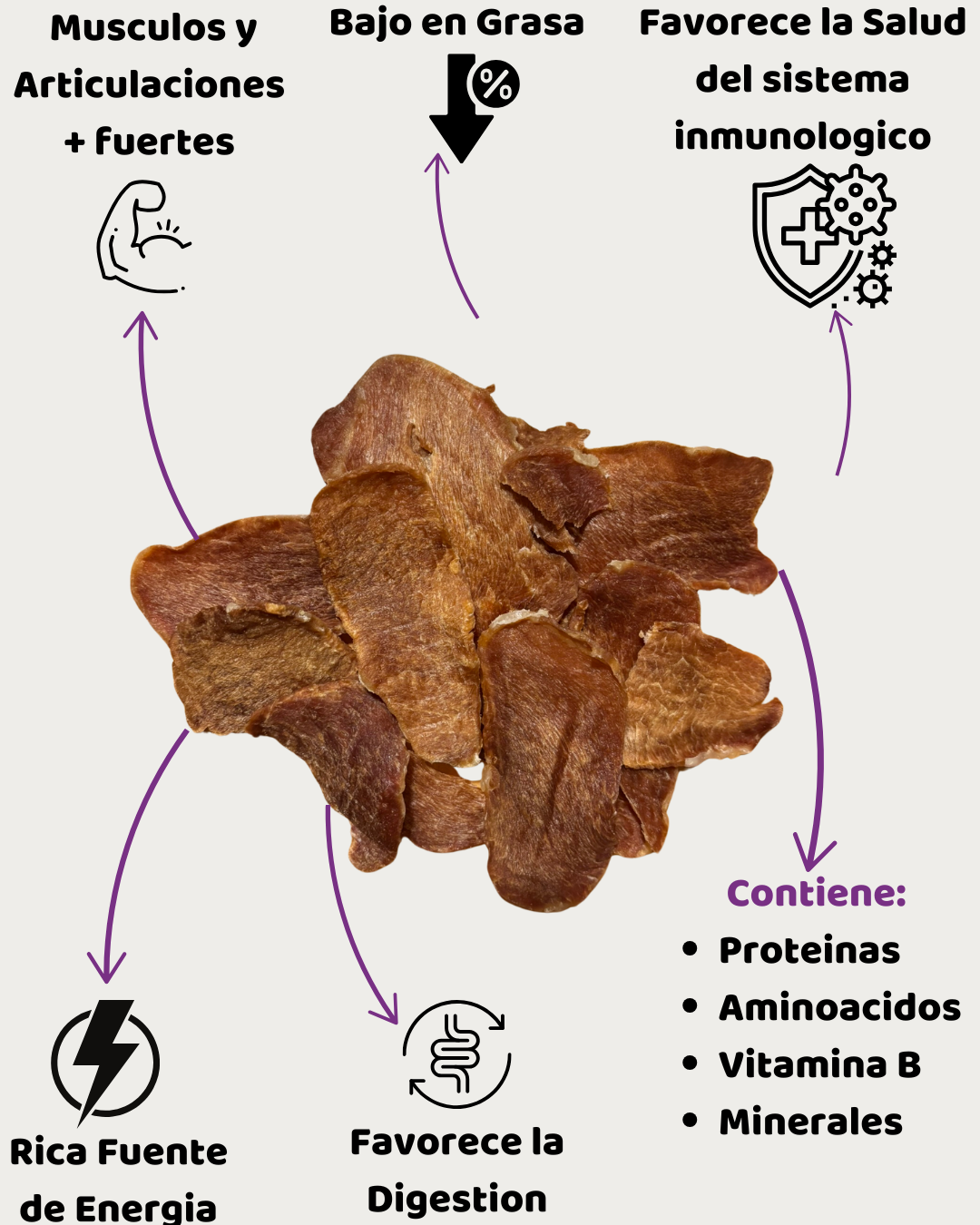 Lomo de cerdo deshidratado